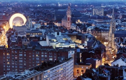 Vue aérienne de Lille. Lille, Nord-Pas-de-Calais, France, pour investir dans l'immobilier et saisir les opportunités